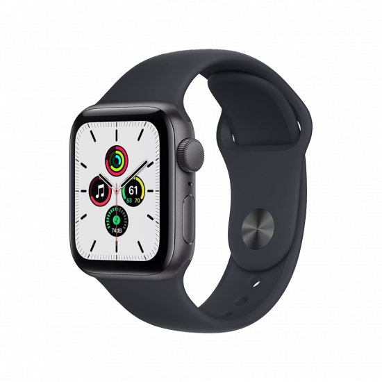 Apple Watch SE (GPS) Cassa 40 mm in alluminio grigio siderale con Cinturino Sport color mezzanotte