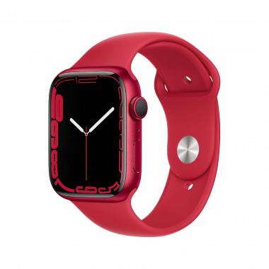Apple Watch Series 7 (GPS) Cassa 45 mm in alluminio (PRODUCT)RED con Cinturino Sport (PRODUCT)RED