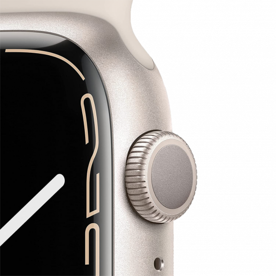 Apple Watch Series 7 (GPS) Cassa 45 mm in alluminio color galassia con Cinturino Sport color galassia