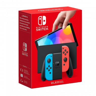 Nintendo Switch (OLED-Modell) Blu/Rosso Neon