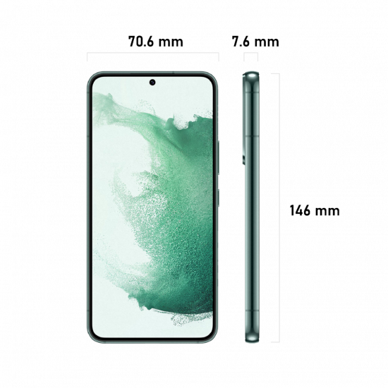 Samsung Galaxy S22 5G (senza SIM, 8+128GB) Smartphone - Green