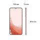 Samsung Galaxy S22+ 5G (senza SIM, 8+128GB) Smartphone - Pink Gold