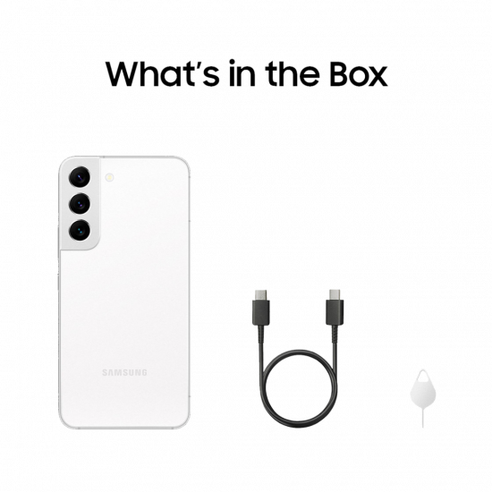 Samsung Galaxy S22 5G (senza SIM, 8+256GB) Smartphone - Phantom White