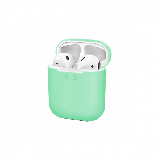 Custodia in silicone liquido per Apple AirPods - verde menta