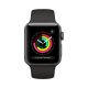Apple Watch Series 3 (GPS, 42 mm) Cassa in Alluminio Grigio Siderale e Cinturino Sport Nero