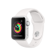 Apple Watch Series 3 (GPS, 38 mm) Cassa in Alluminio Argento e Cinturino Sport Bianco