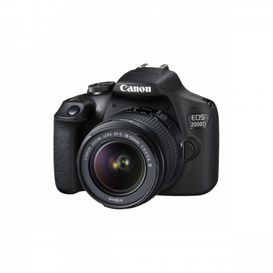 CANON EOS 2000D DSLR Camera with EF-S 18-55 mm f/3.5-5.6 III Lens