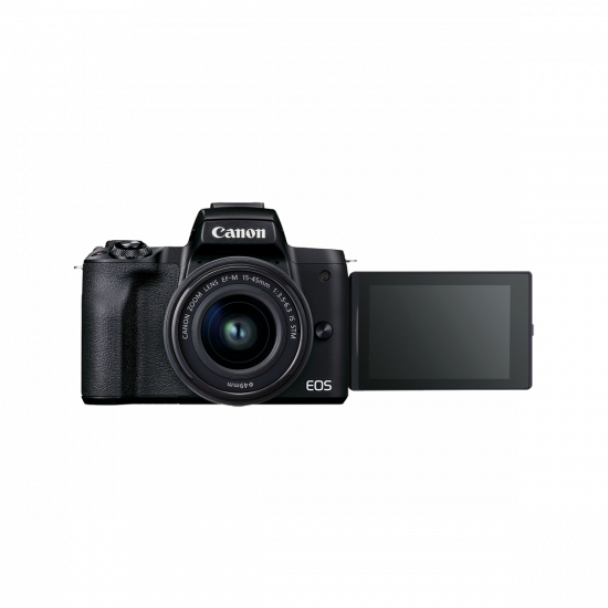 CANON EOS M50 Mirrorless Fotocamera con EF-M 15-45 mm f/3.5-5.6 IS STM Lens