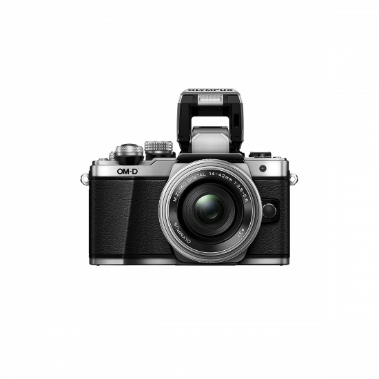 Olympus OM-D E-M10 Mark II Compact System Camera - 14-42 EZ Lens, Argento